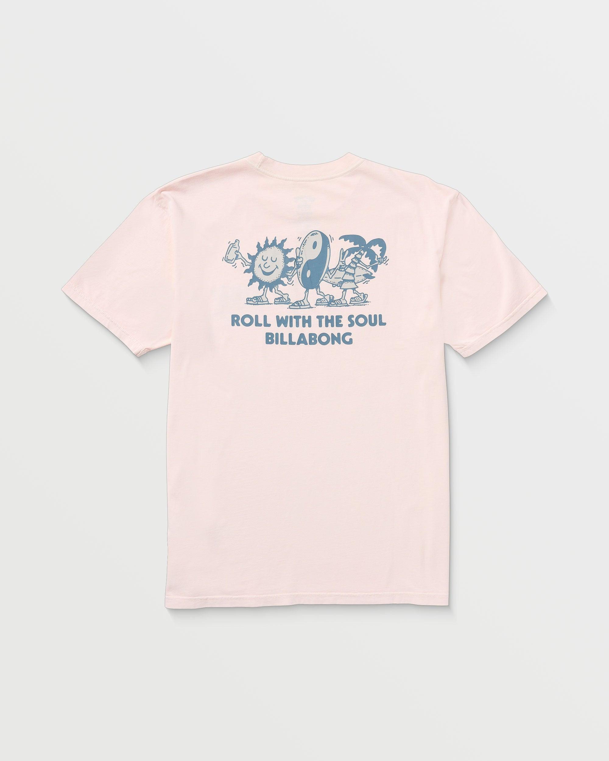 Roll Premium Wave Wash Tee - Light Pink Male Product Image