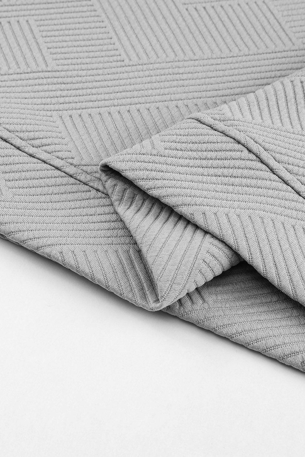 Textured Long Sleeve Top + Shorts Set Product Image