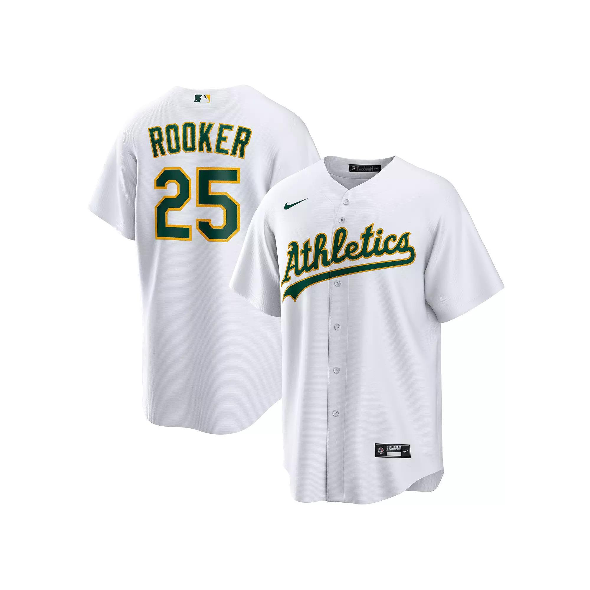 Men's Nike Brent Rooker White Oakland Athletics Home Replica Jersey, Size: Medium Product Image