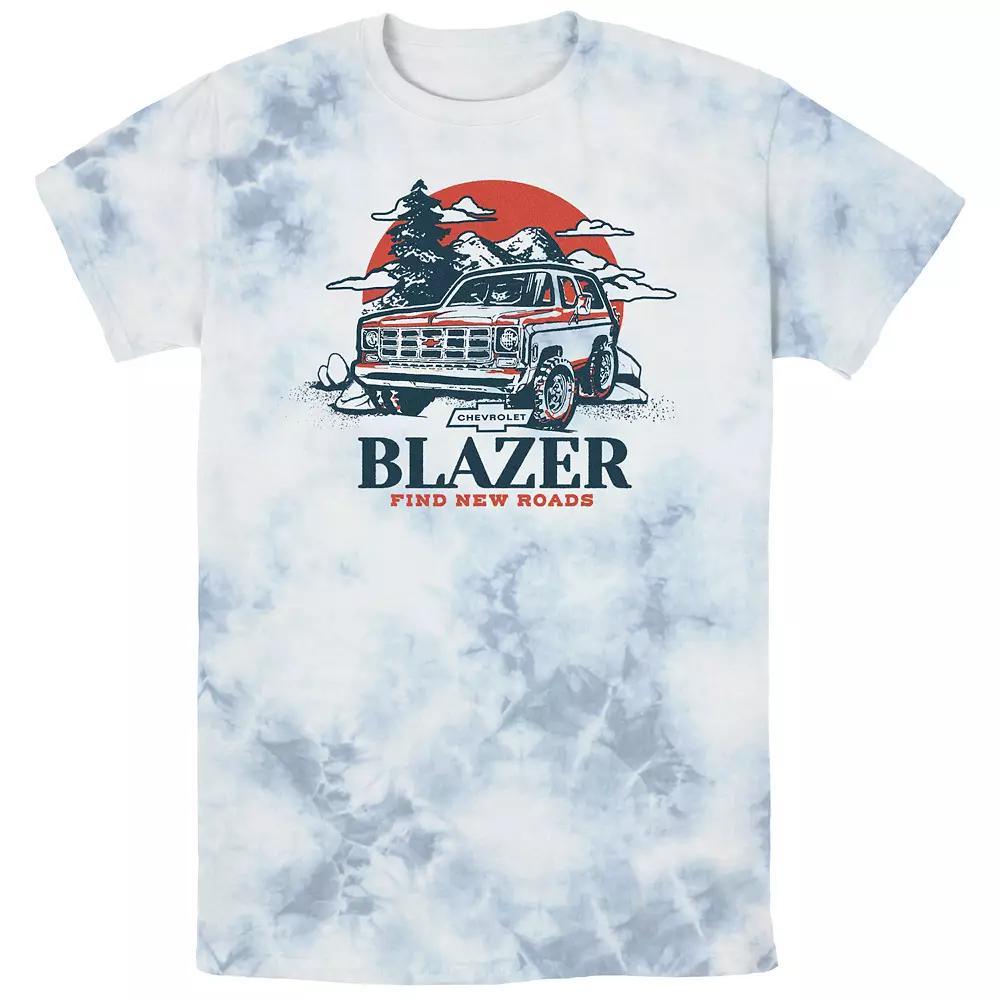 Men's Chevrolet Blazer Find New Roads Bombard Wash Graphic Tee, Size: Medium, White Blue Product Image