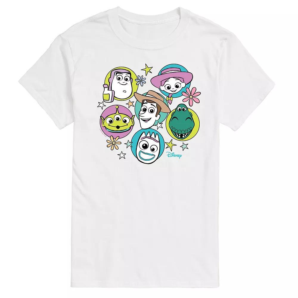 Disney / Pixar's Toy Story 4 Men's Group Grid Graphic Tee, Size: Medium, Ivory Product Image