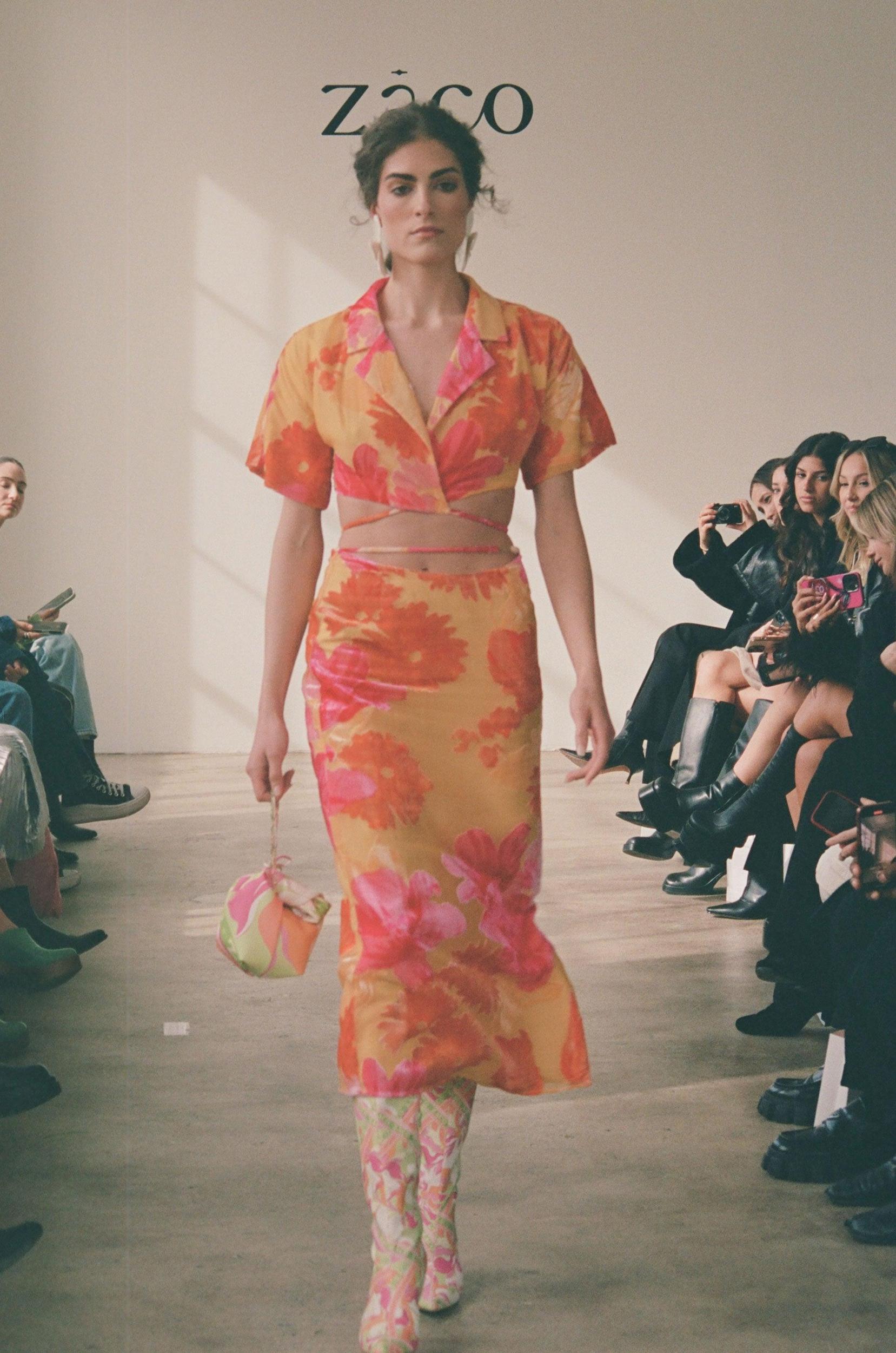 Sorrenta Midi Skirt - Floreale Sunny Product Image