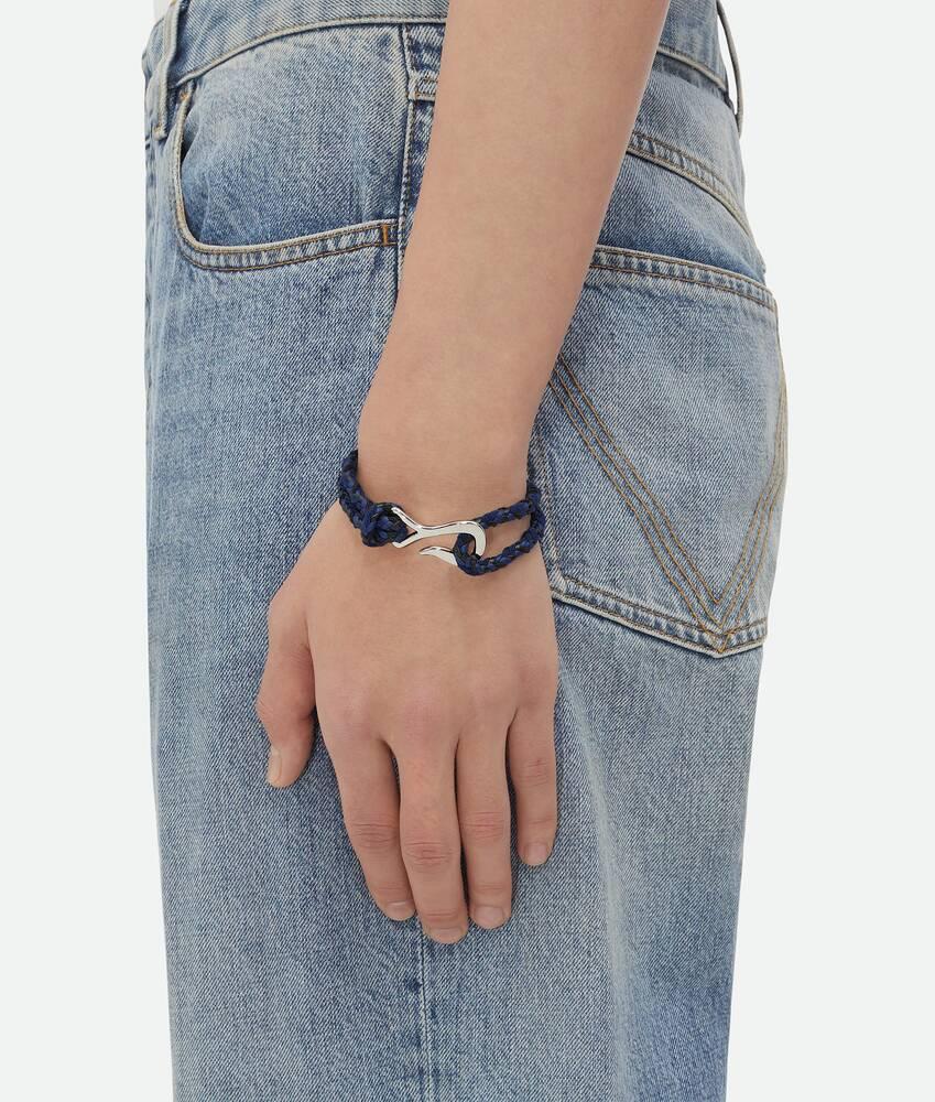 Men's Braid Leather Bracelet in Duke/black Product Image