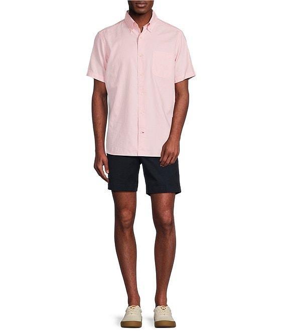 Cremieux Blue Label Solid Light Weight Oxford Short Sleeve Woven Shirt Product Image