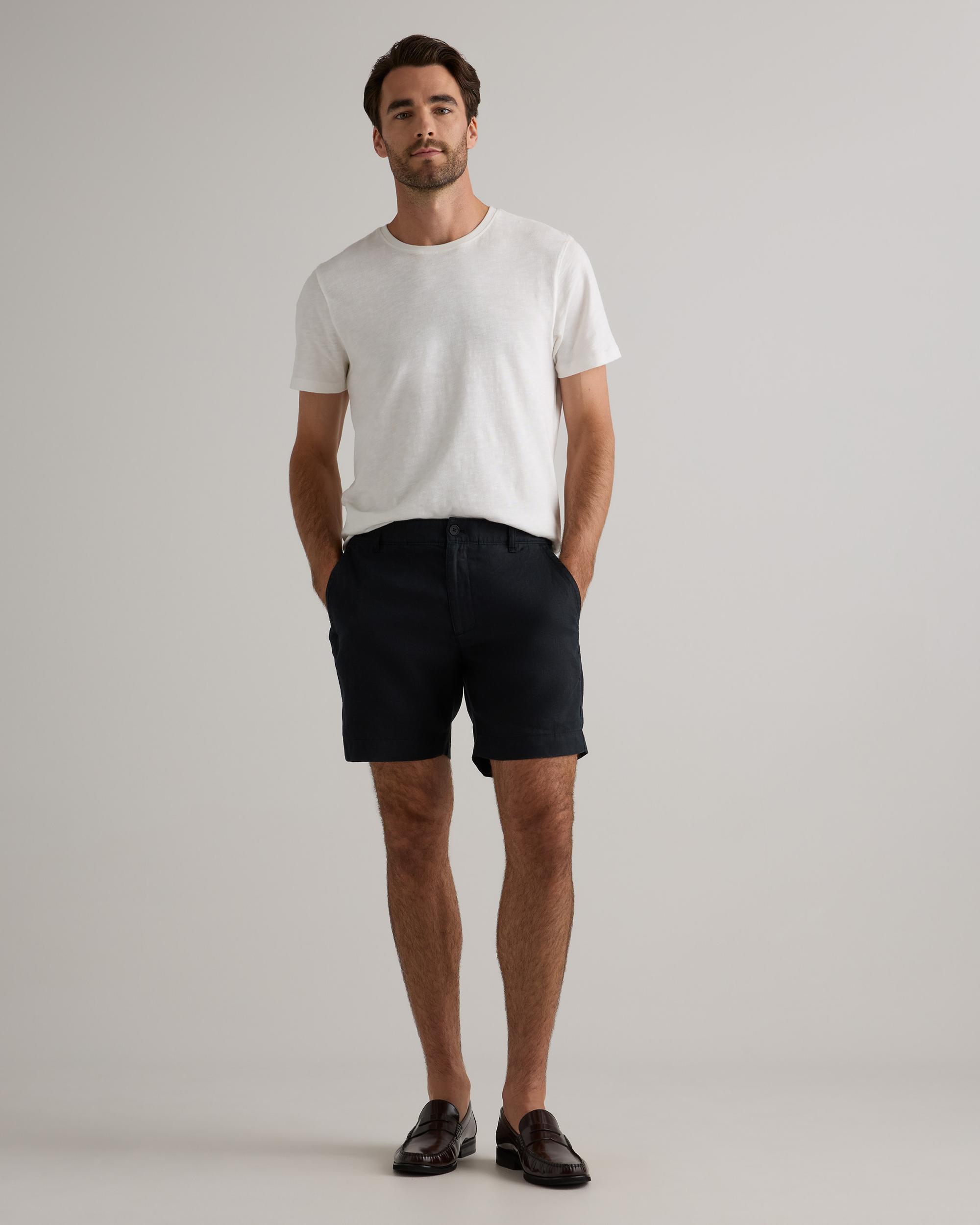 Quince | Men's 100% European Linen 7" Trouser Shorts Product Image