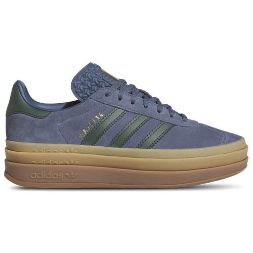 Womens adidas Gazelle Bold Athletic Shoe - Clear Sky / Cream White / Gold Metallic / Gum Product Image