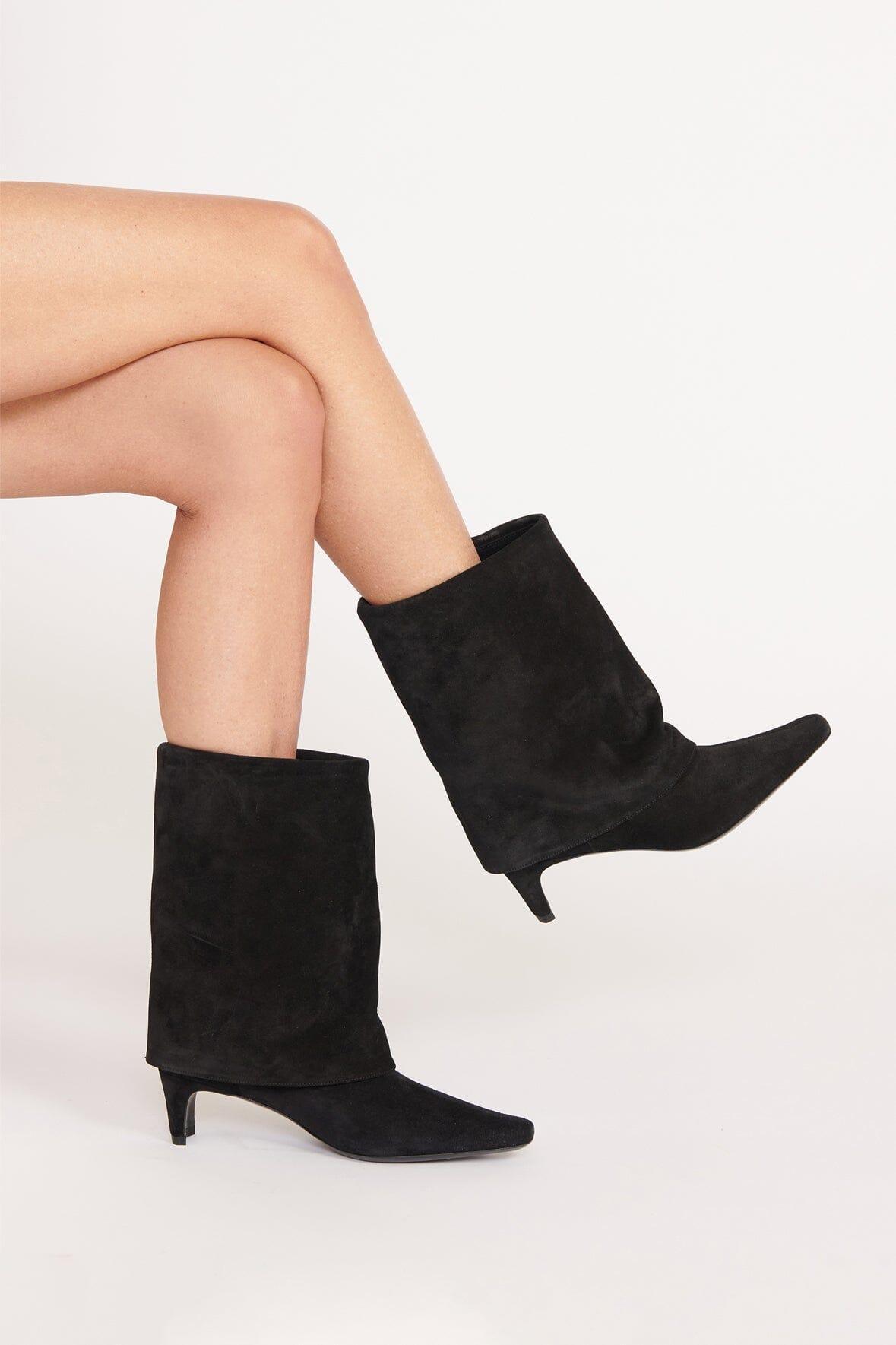 WALLY FOLDOVER BOOT | BLACK Product Image