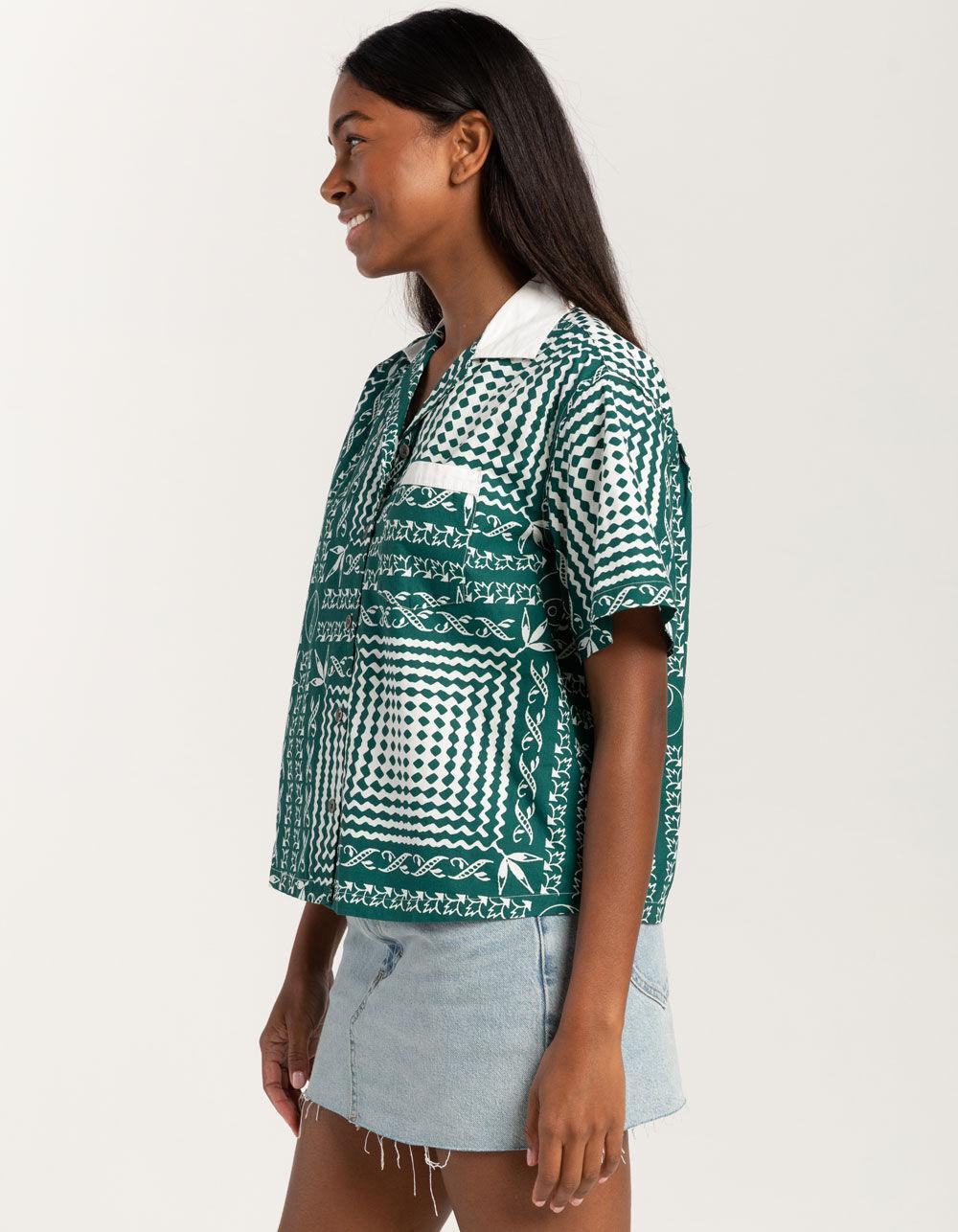 OBEY Angelica Bandana Womens Button Up Shirt Product Image