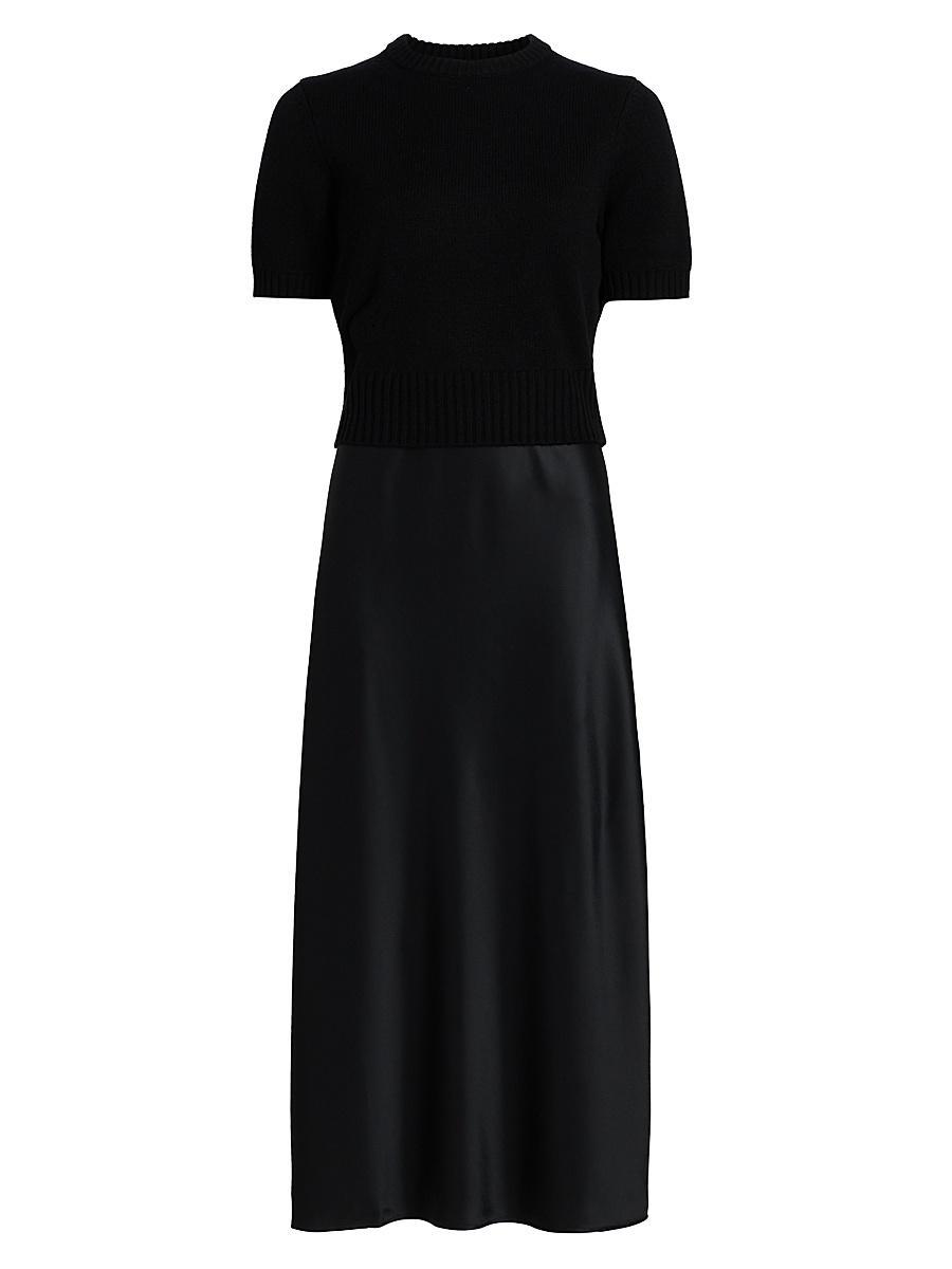 Womens Fleur Combo Midi-Dress Product Image