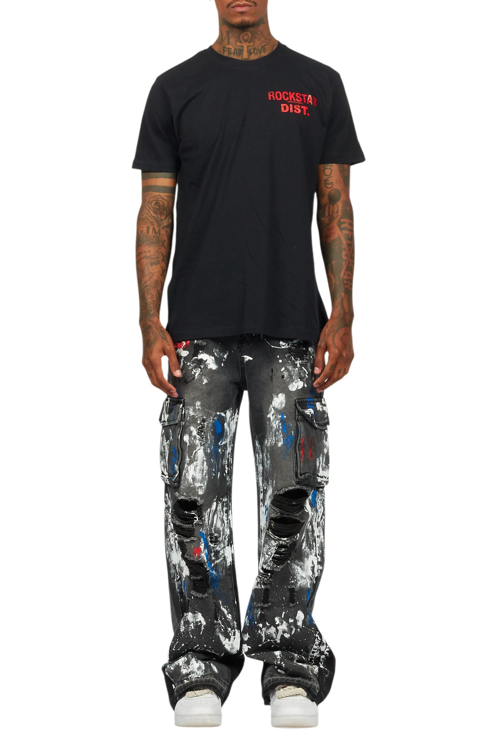 Dallin Grey Painter Baggy Cargo Jean Male Product Image
