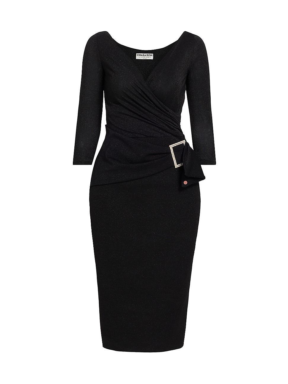 Womens Africhen Embellished Buckle Dress Product Image
