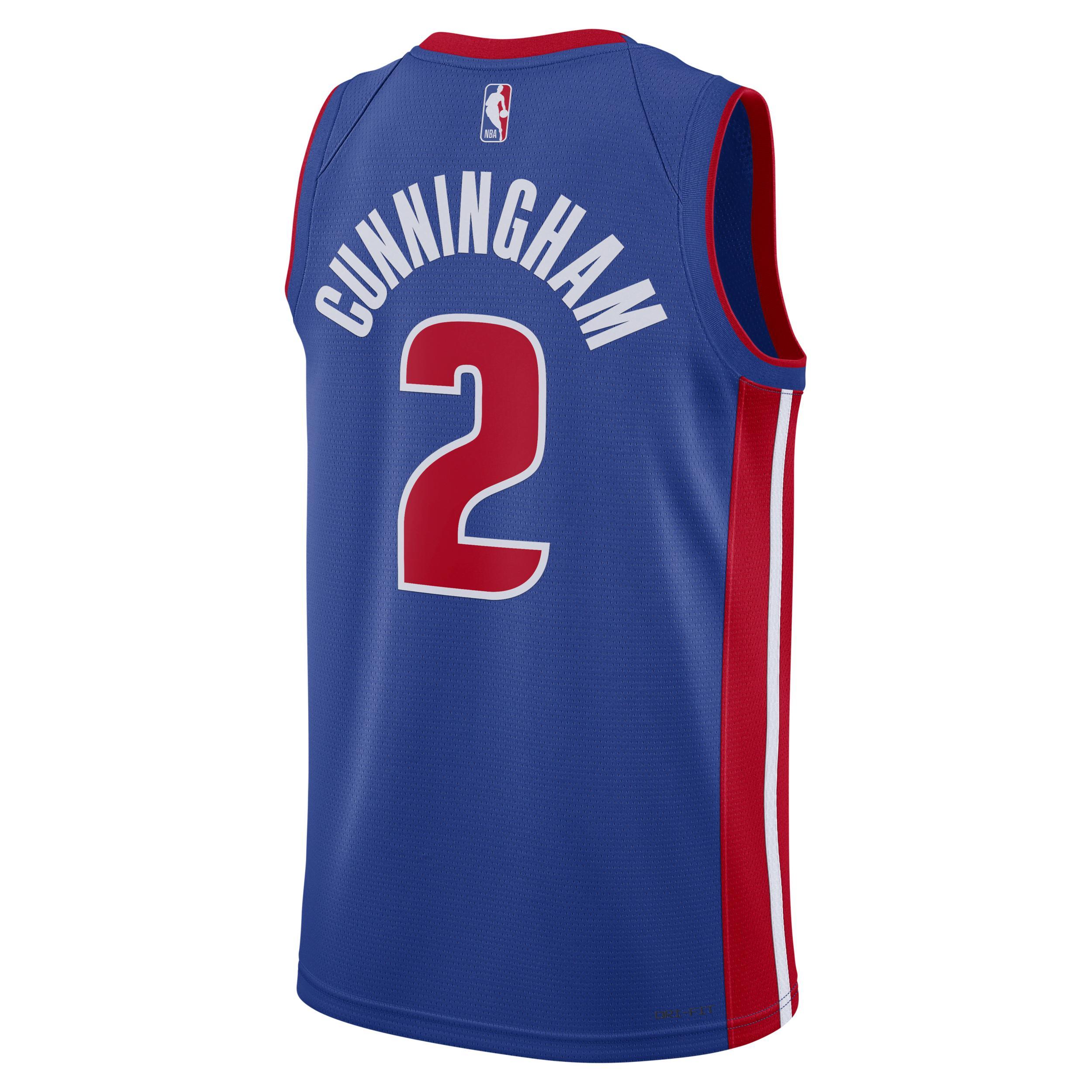 Unisex Nike Cade Cunningham Blue Detroit Pistons Swingman Jersey - Icon Edition, Men's, Size: Medium, Pis Blue Product Image