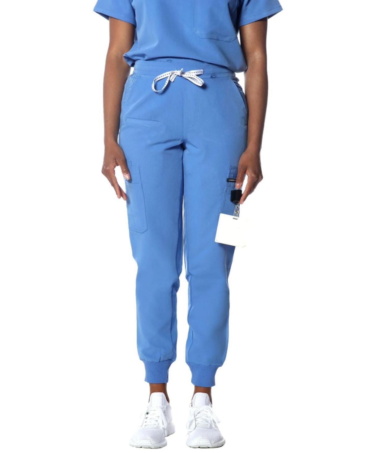 Members Only Valencia Jogger Scrub Pants for Petite Women in Navy at Nordstrom, Size X-Small P Product Image