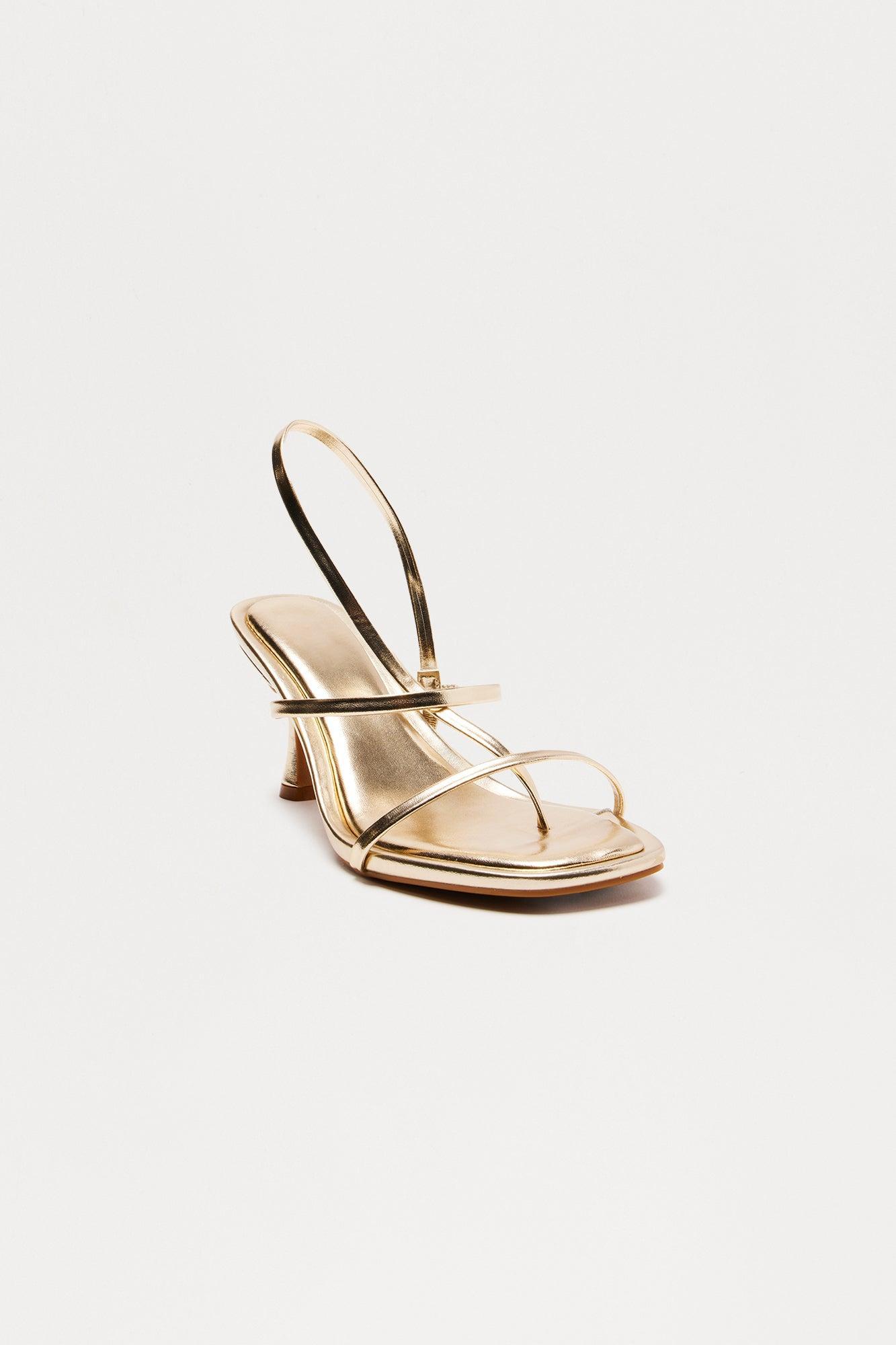 Jameson Slingback Heels - Gold Product Image