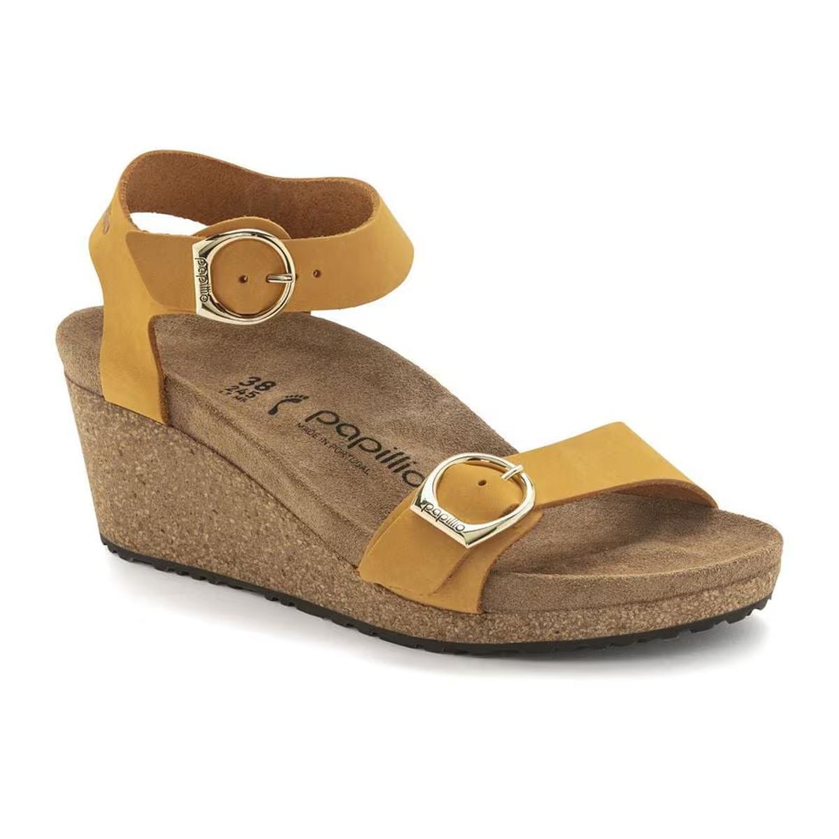 Birkenstock Women's Soley Papillio Nubuck Wedge Sandals Product Image