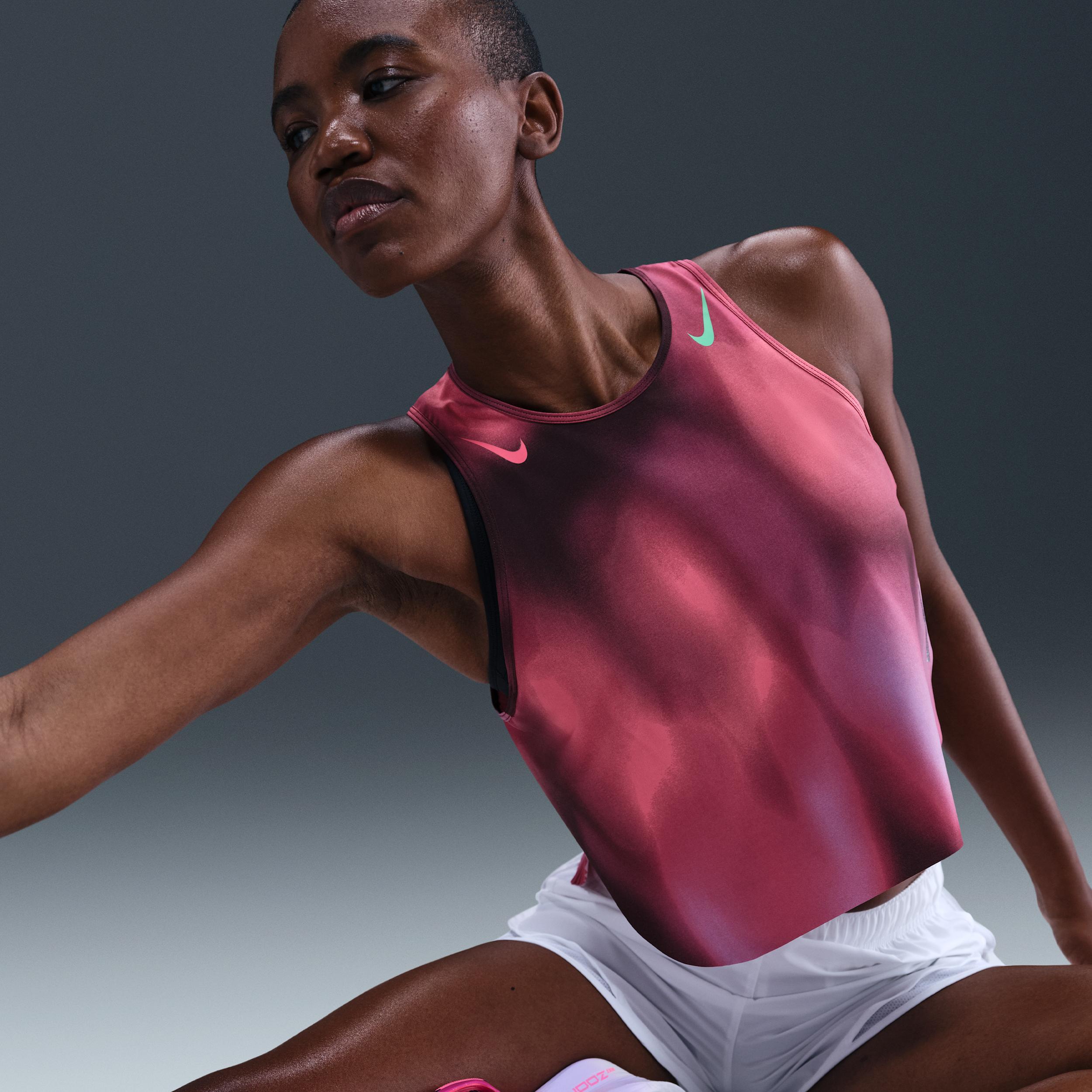 Nike Women's AeroSwift "Faith Kipyegon" Dri-FIT ADV Cropped Running Tank Top Product Image