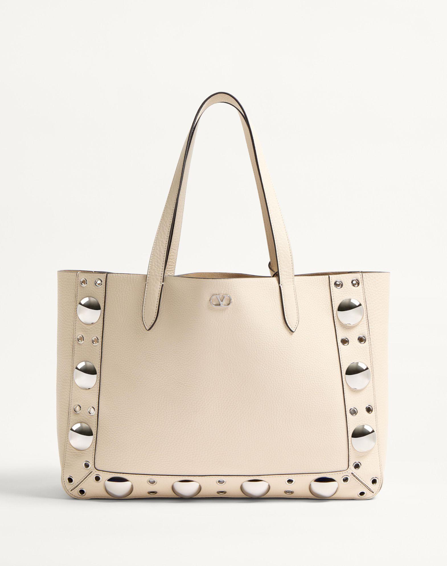 Valentino Garavani Nellcôte Medium Shopping Bag In Grainy Calfskin Product Image