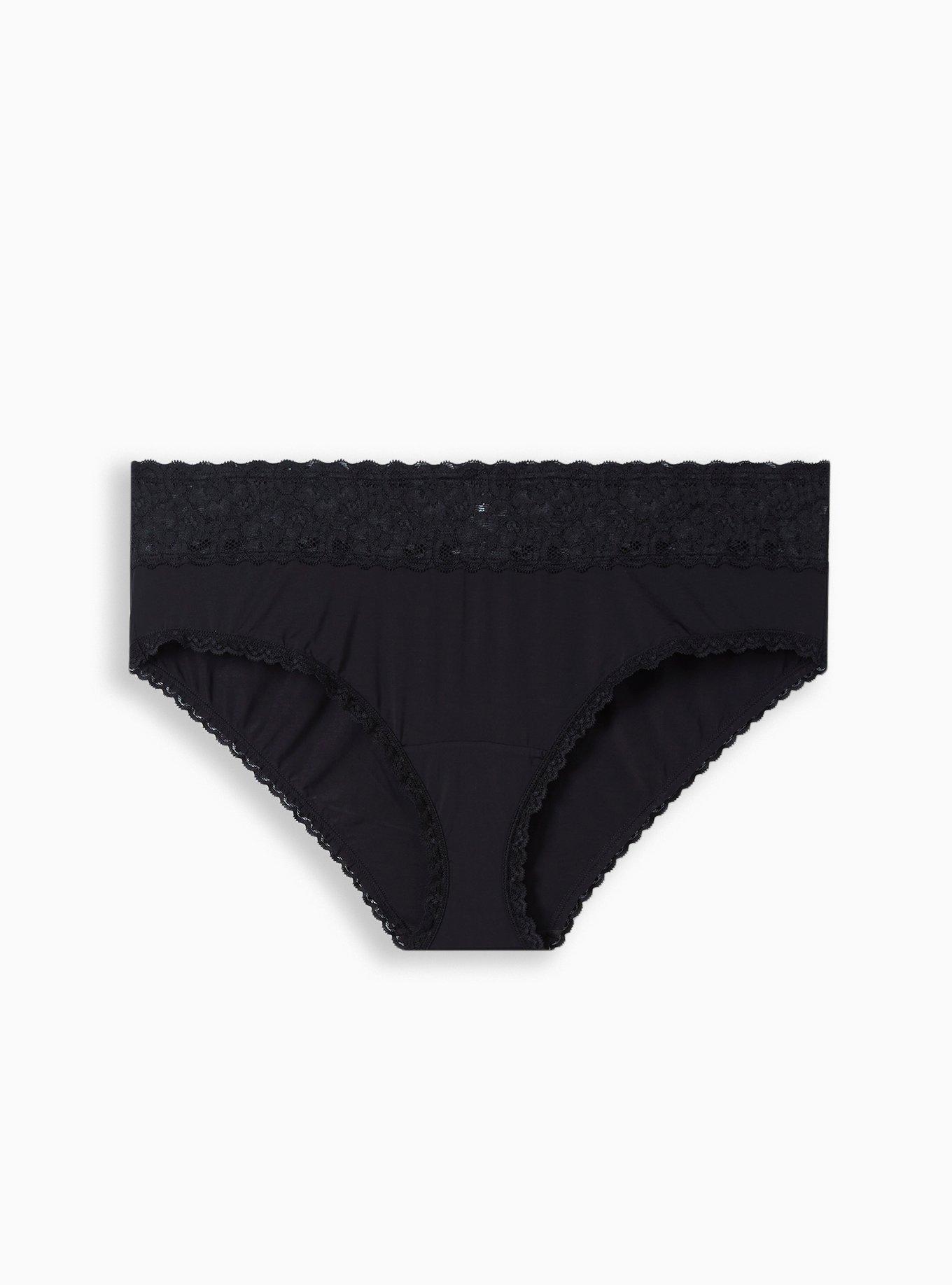 Second Skin Mid-Rise Lace Trim Hipster Panty Product Image