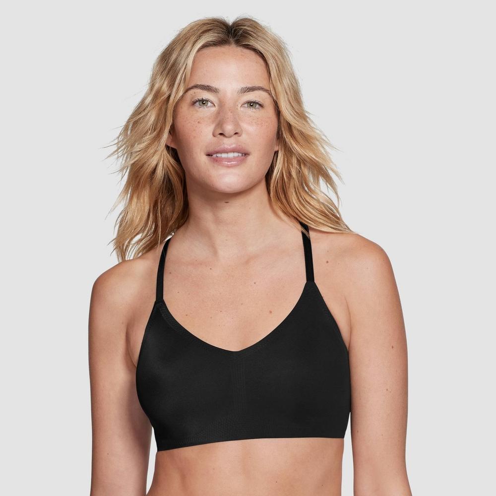 True & Co. Women's Everybody Lace Racerback Bralette - Black M: Wireless, Light Support, Adjustable Straps Product Image