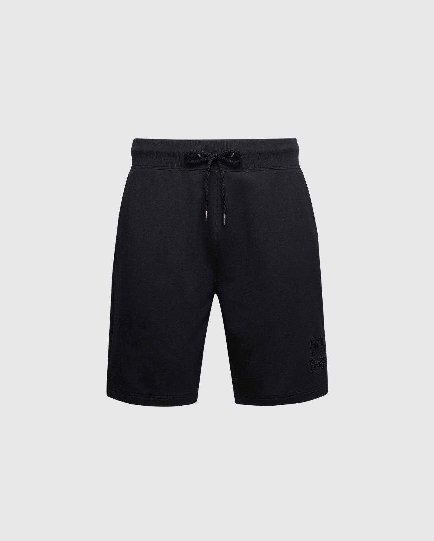 Men's Levanzo Embroidered Micro French Terry Sweatshort 001 BLACK / XXXL Product Image