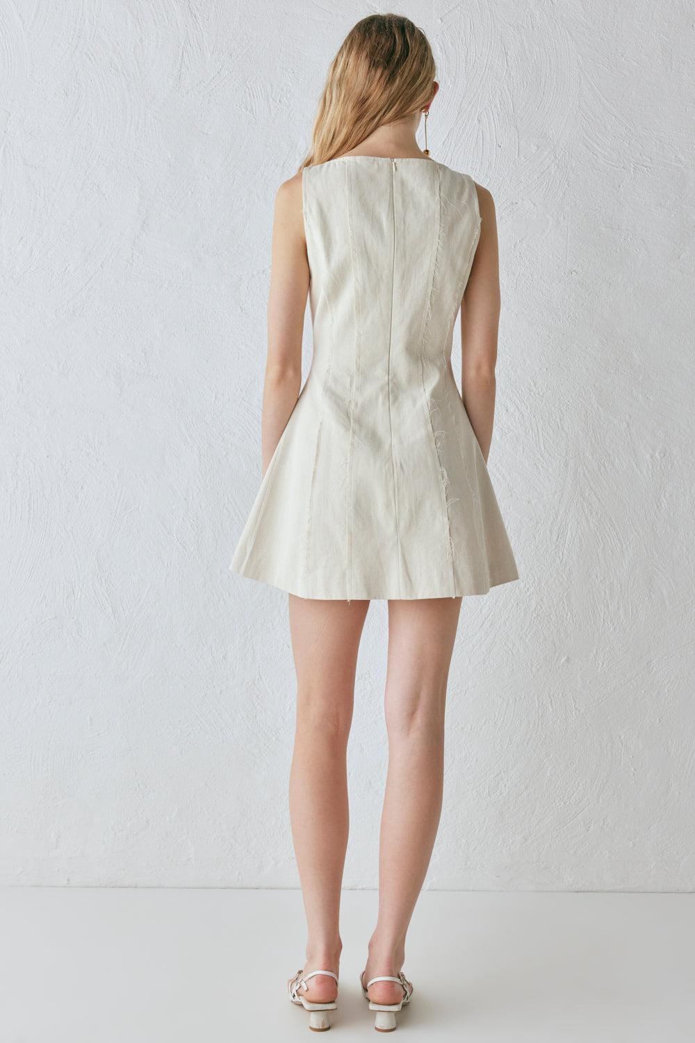 Chloe Mini Dress Oat Product Image