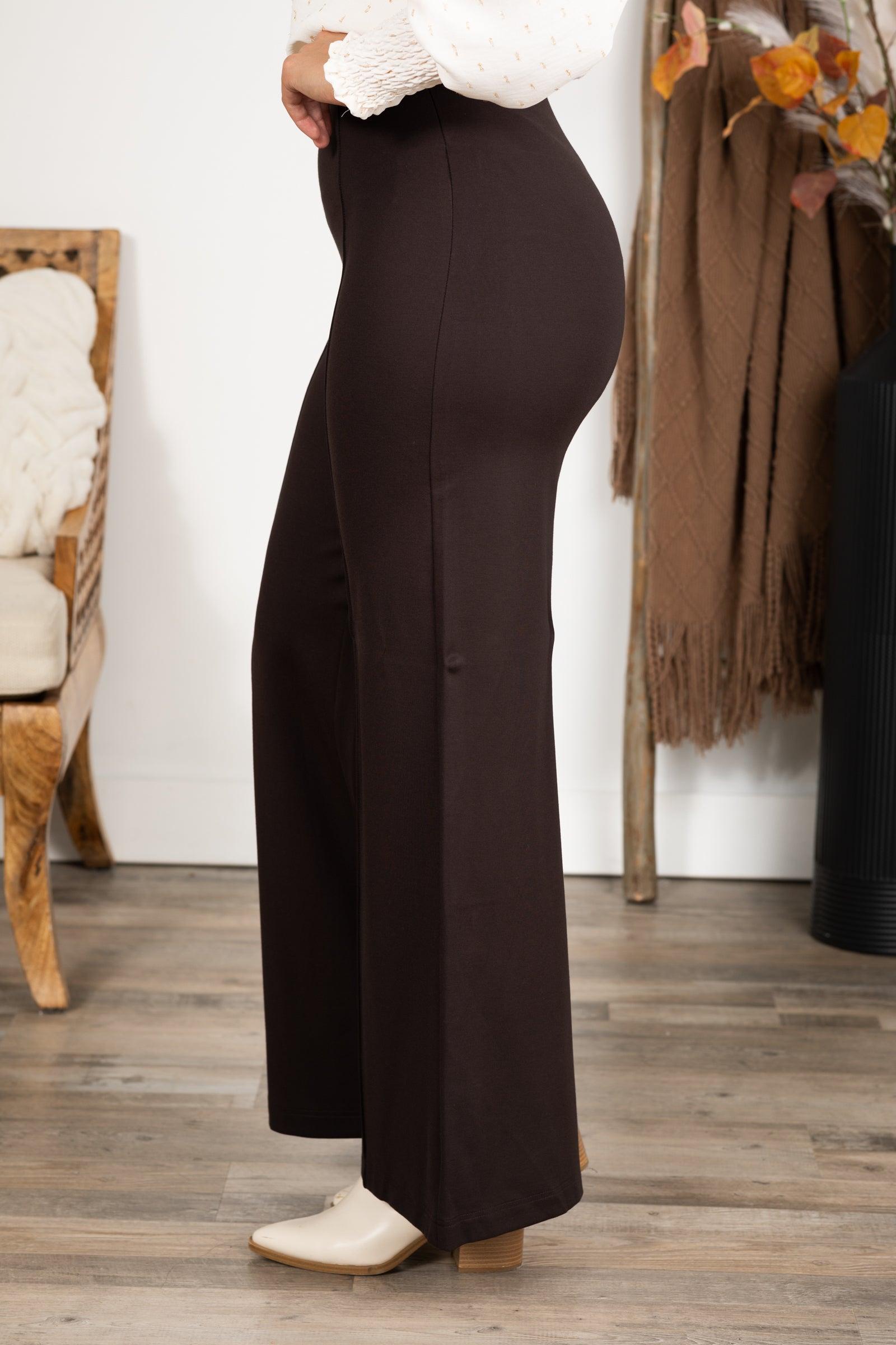 Contour Wide Leg Ponte Pants Product Image