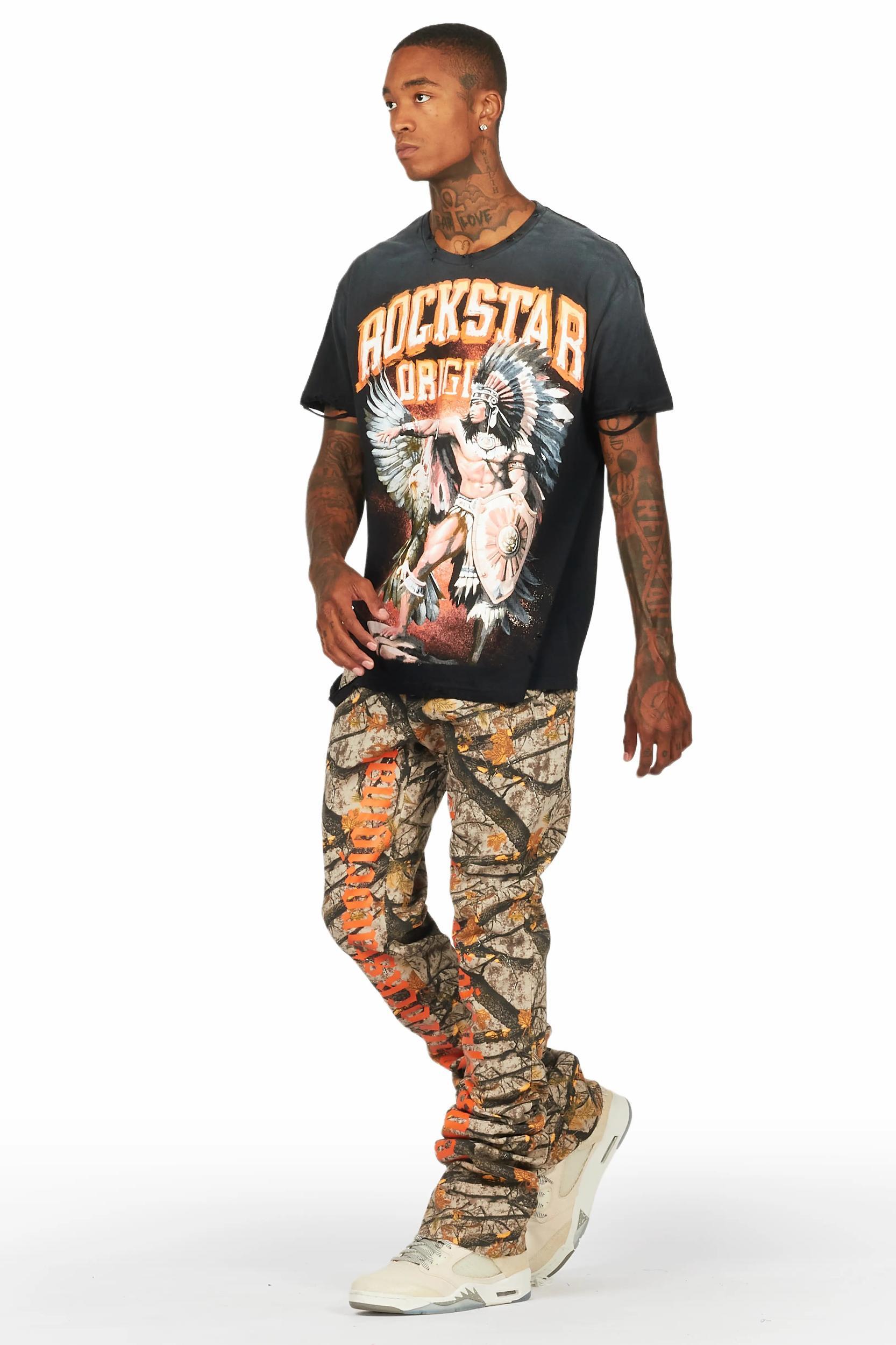 Callie Tree Camo Super Stacked Flare Pants Male Product Image