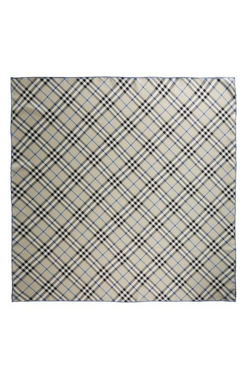 Check Silk Twill Square Scarf Product Image