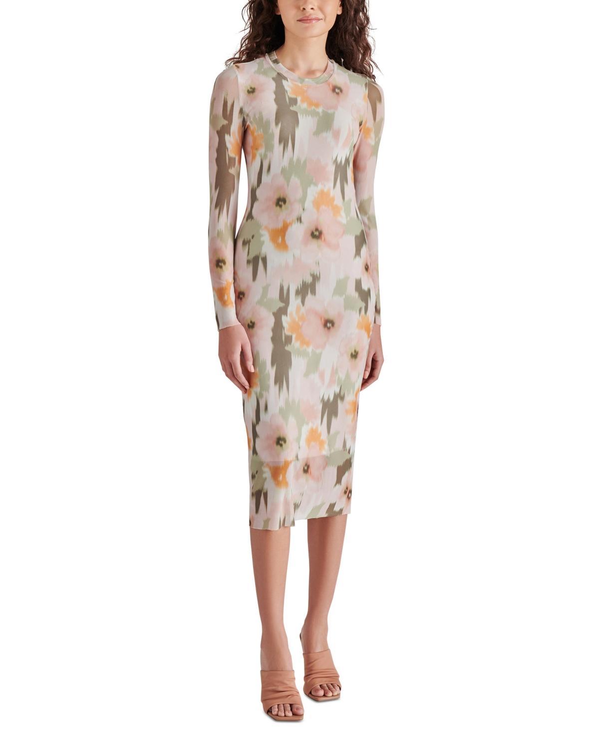 Steve Madden Womens Hailee Long-Sleeve Bodycon Dress Product Image