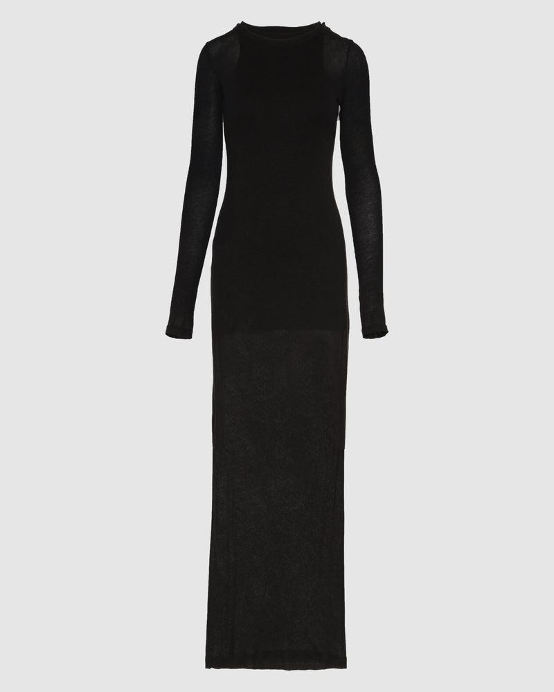 Sheer Long Sleeve Maxi Dress Product Image