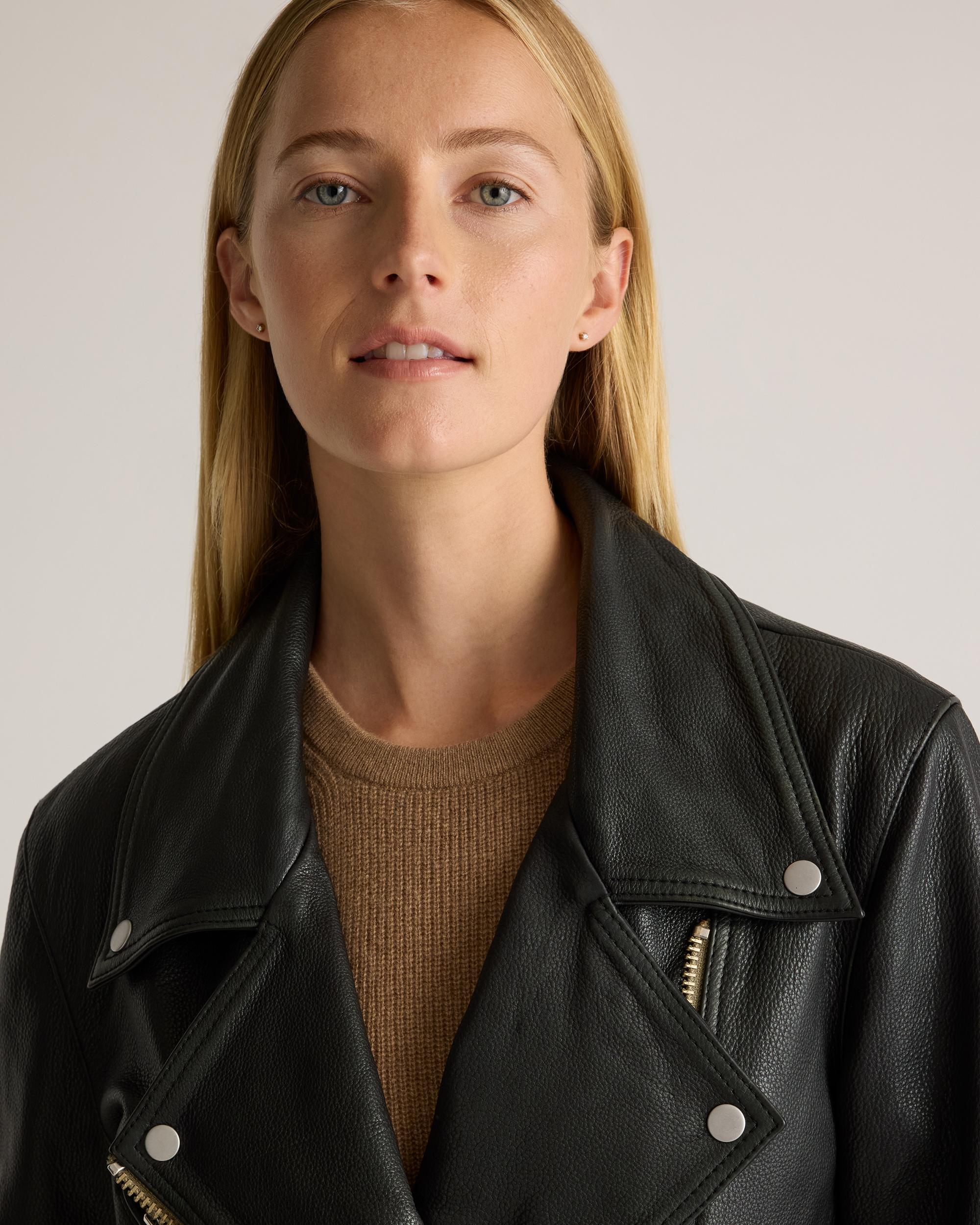 Quince | Women's OverSized Biker Jacket Size XS, Leather Product Image