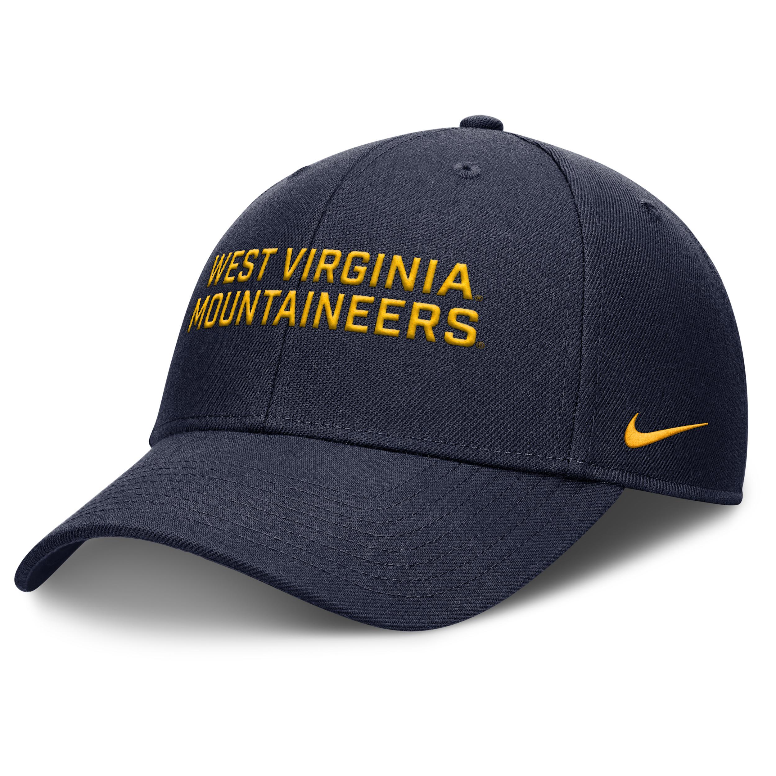 West Virginia Sideline Rise Practice Nike Men's College Adjustable Hat Product Image