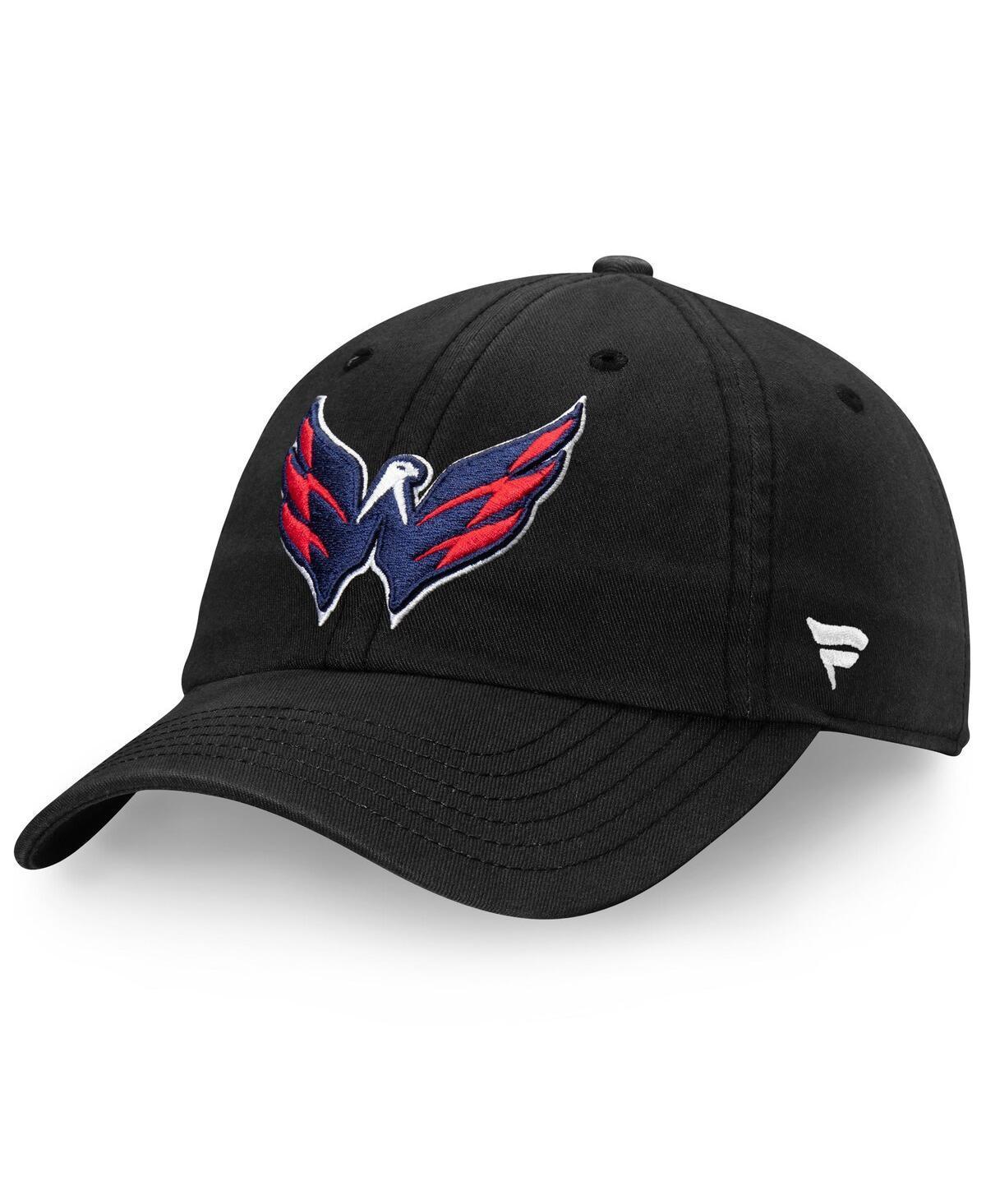 Mens Navy Washington Capitals Core Primary Logo Adjustable Hat Product Image