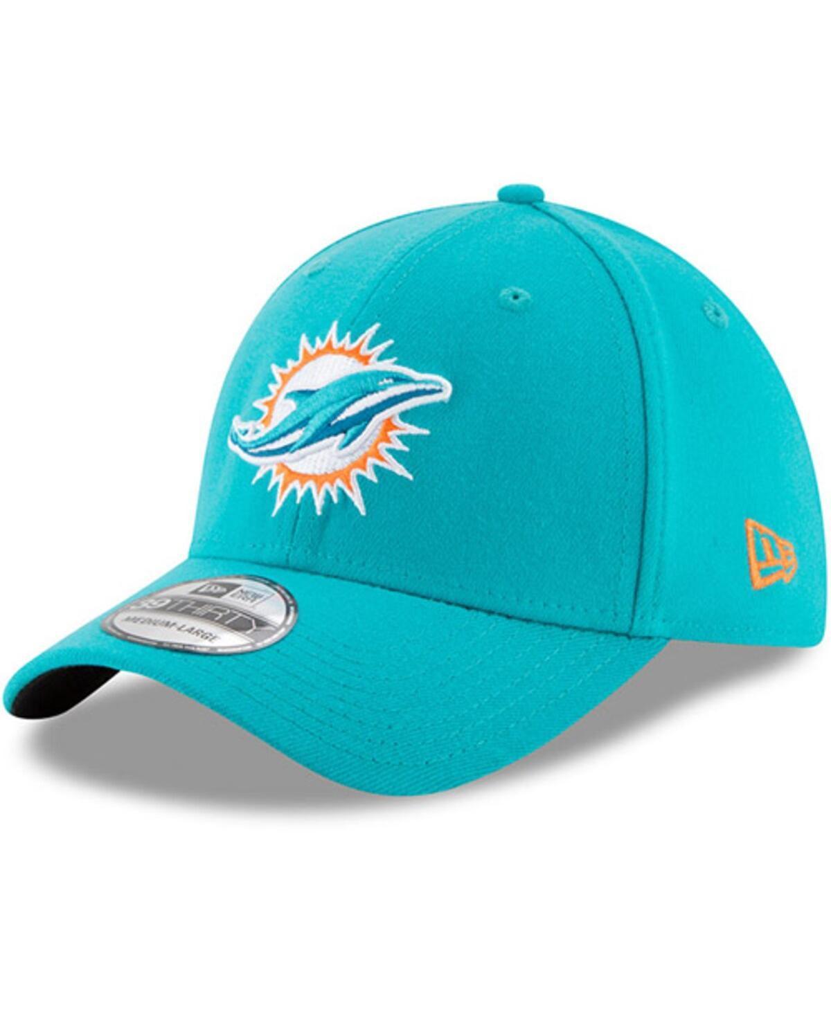 Men's New Era Aqua Miami Dolphins 39THIRTY Flex Team Classic Hat, Size: Medium/Large, Turquoise A Product Image