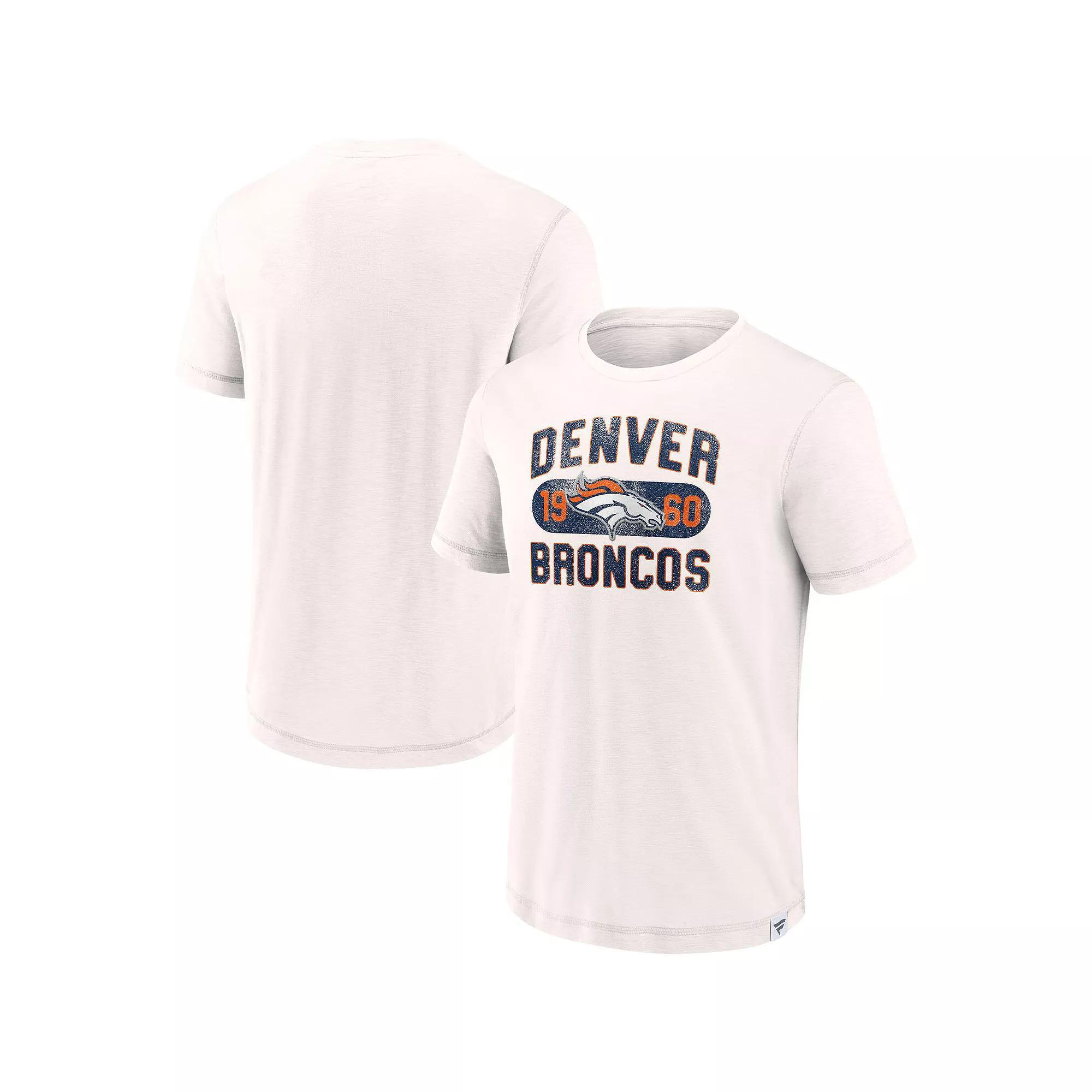 Men's Fanatics Branded White Denver Broncos Act Fast T-Shirt, Size: 5XL Product Image