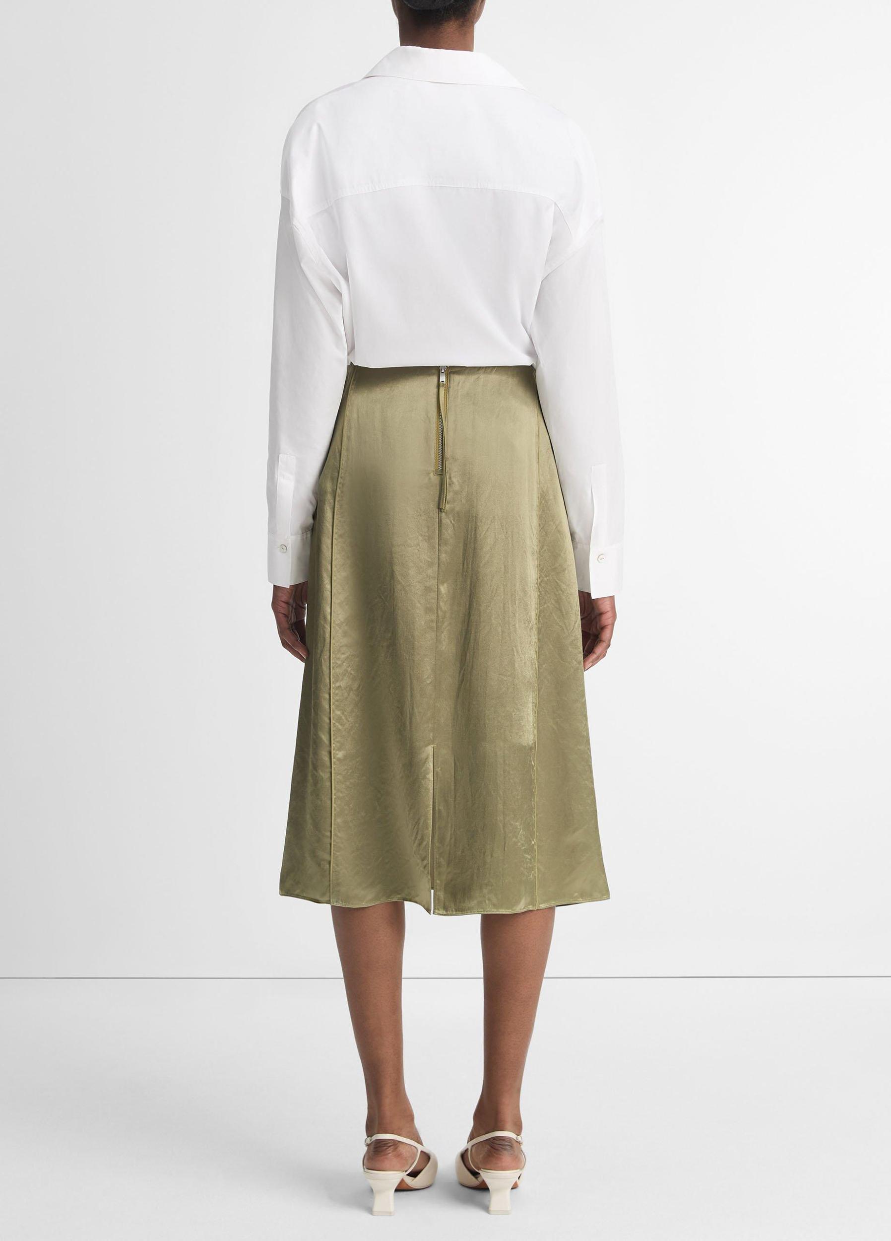 Womens Zip Straight Skirt, Earthly, Size 8 Vince Product Image