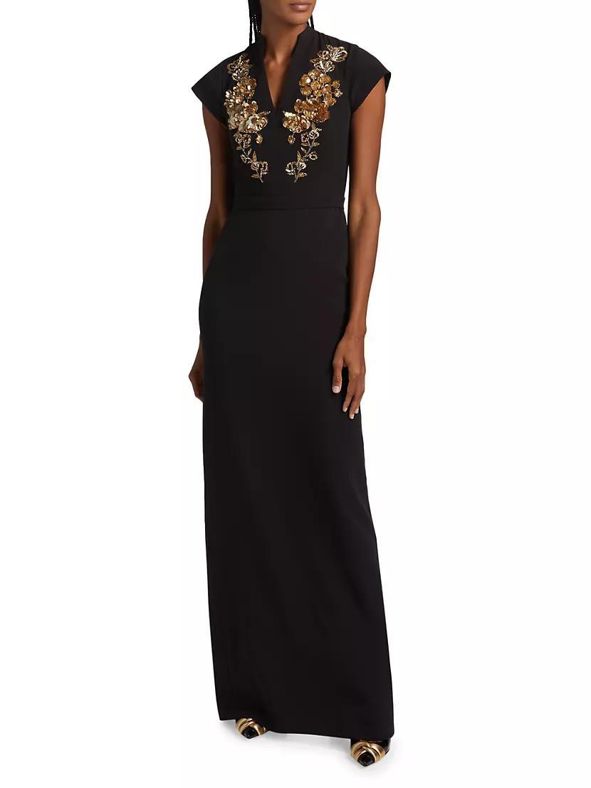 Hudson Embellished Column Gown Product Image