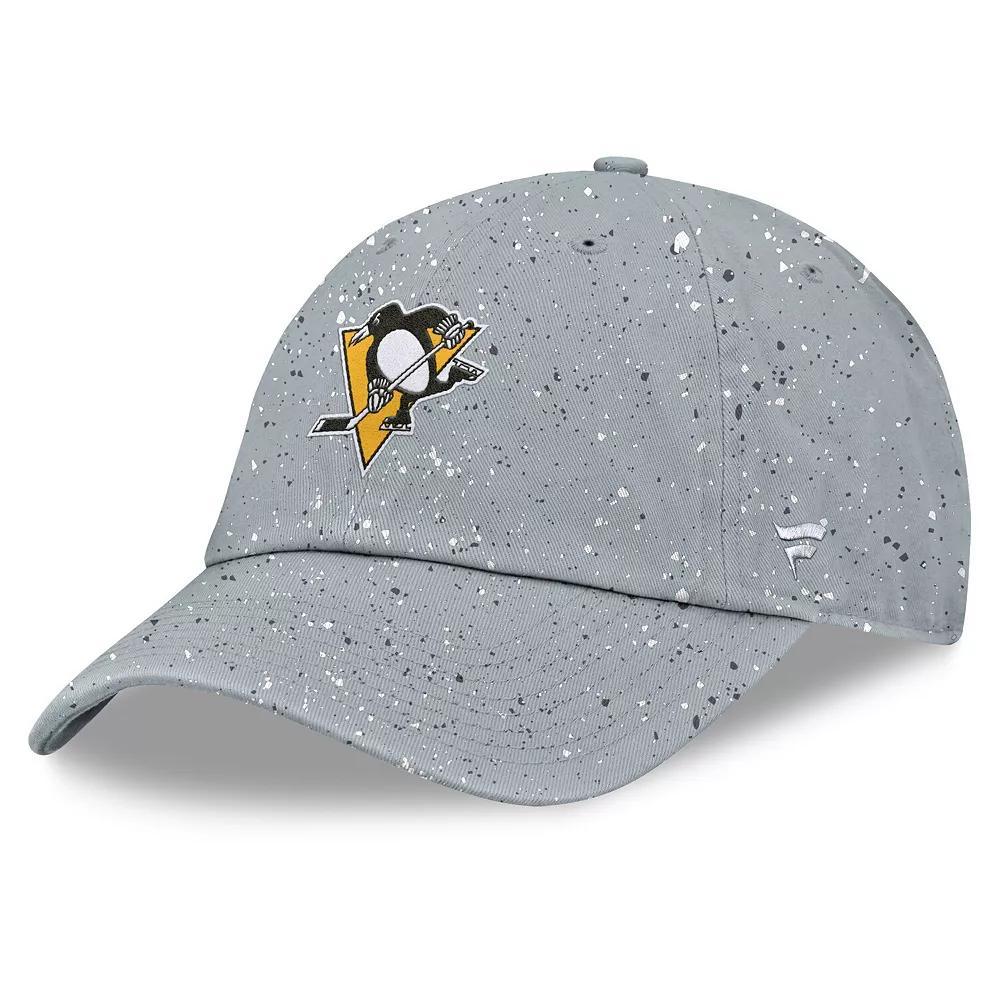 Womens Fanatics Gray Pittsburgh Penguins Heritage Snow Day Speckle Adjustable Hat Product Image