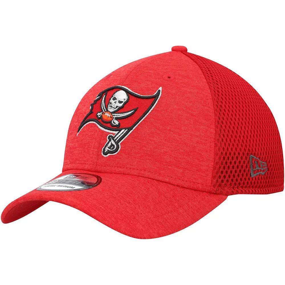 Men's New Era Red Tampa Bay Buccaneers Stripe 39THIRTY Flex Hat, Size: Small/Medium Product Image