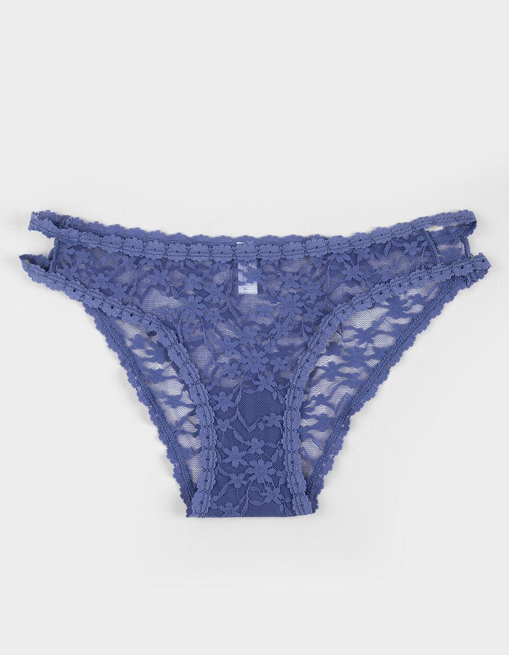 FULL TILT Daisy Lace Trim Cheeky Panties - GREEN Product Image
