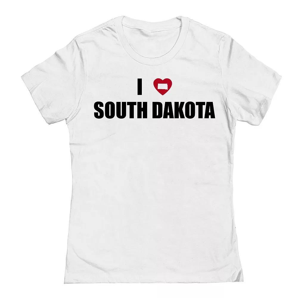Juniors I Heart South Dakota Graphic Tee, Womens Product Image