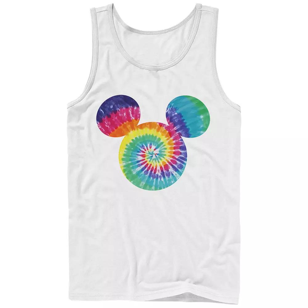 Disney's Mickey And Friends Mickey Men's Tie-Dye Fill Tank Top, Size: Large, Athletic Grey Product Image