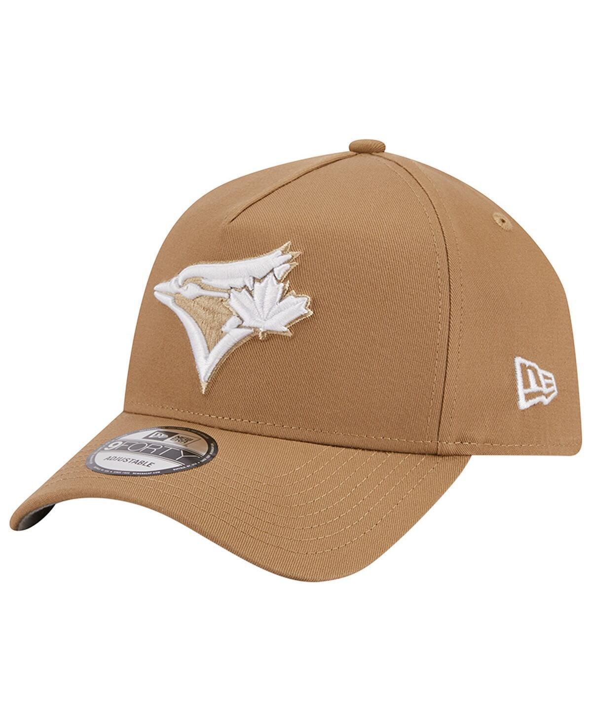 Men's New Era Khaki Toronto Blue Jays A-Frame 9FORTY Adjustable Hat, Jay Beig K Product Image