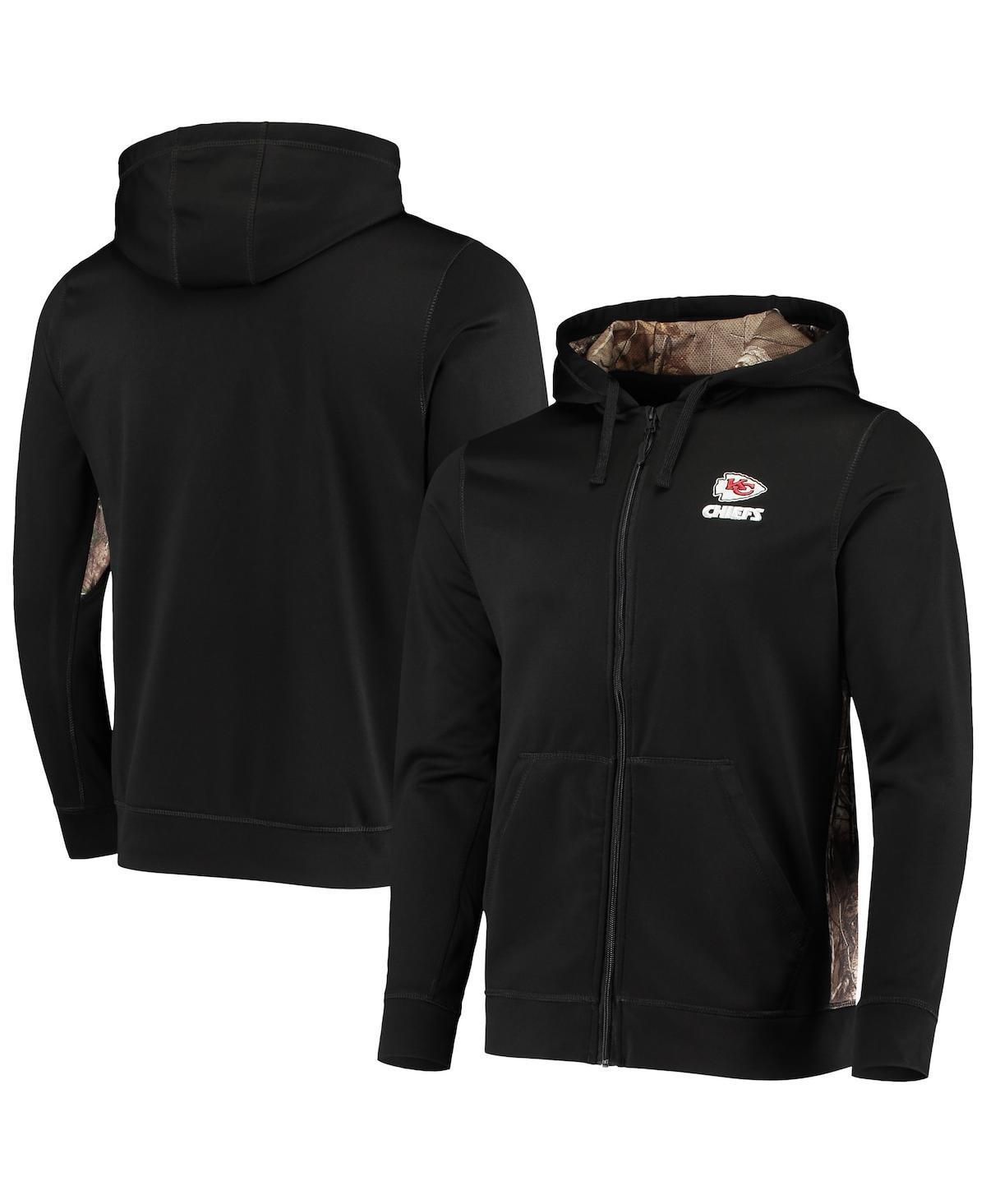 Men's Dunbrooke Black/Realtree Camo Kansas City Chiefs Decoy Tech Fleece Full-Zip Hoodie, Size: Large Product Image