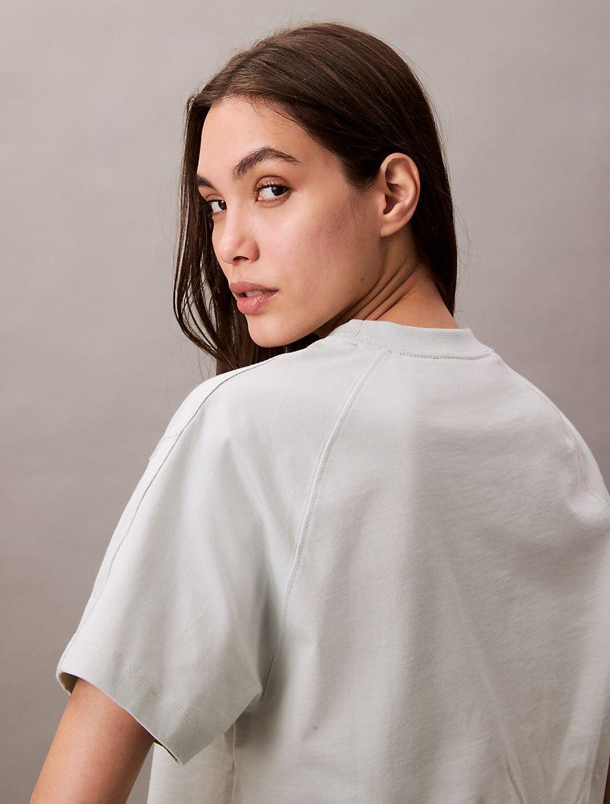 Monogram Logo Cropped Relaxed T-Shirt Product Image
