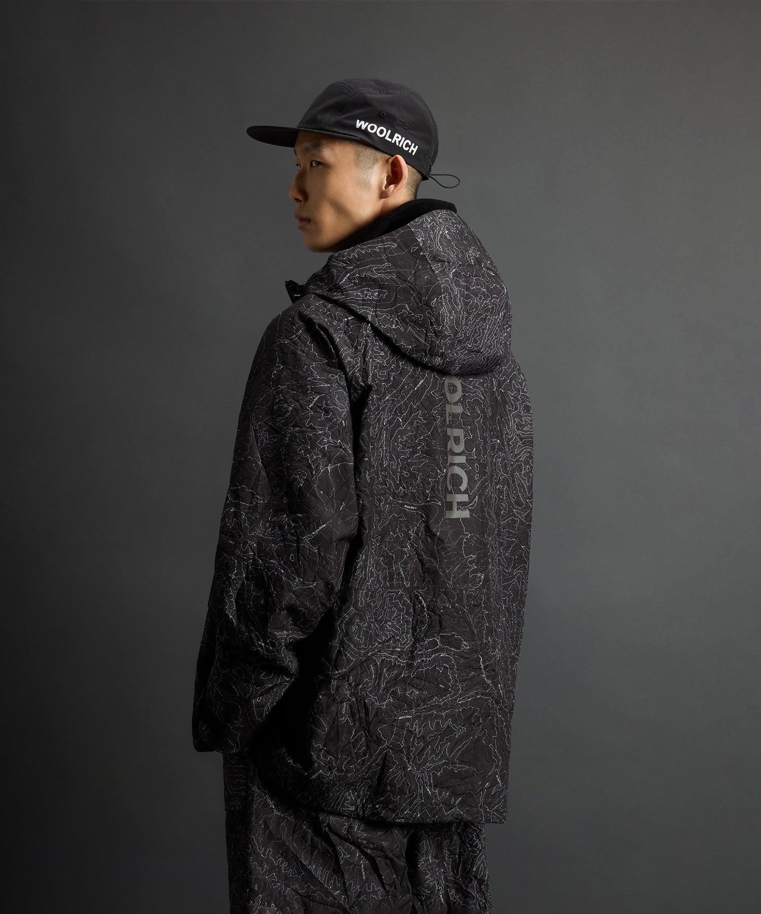 Todd Snyder x Woolrich 3-Layer Map Jacket in Black Product Image