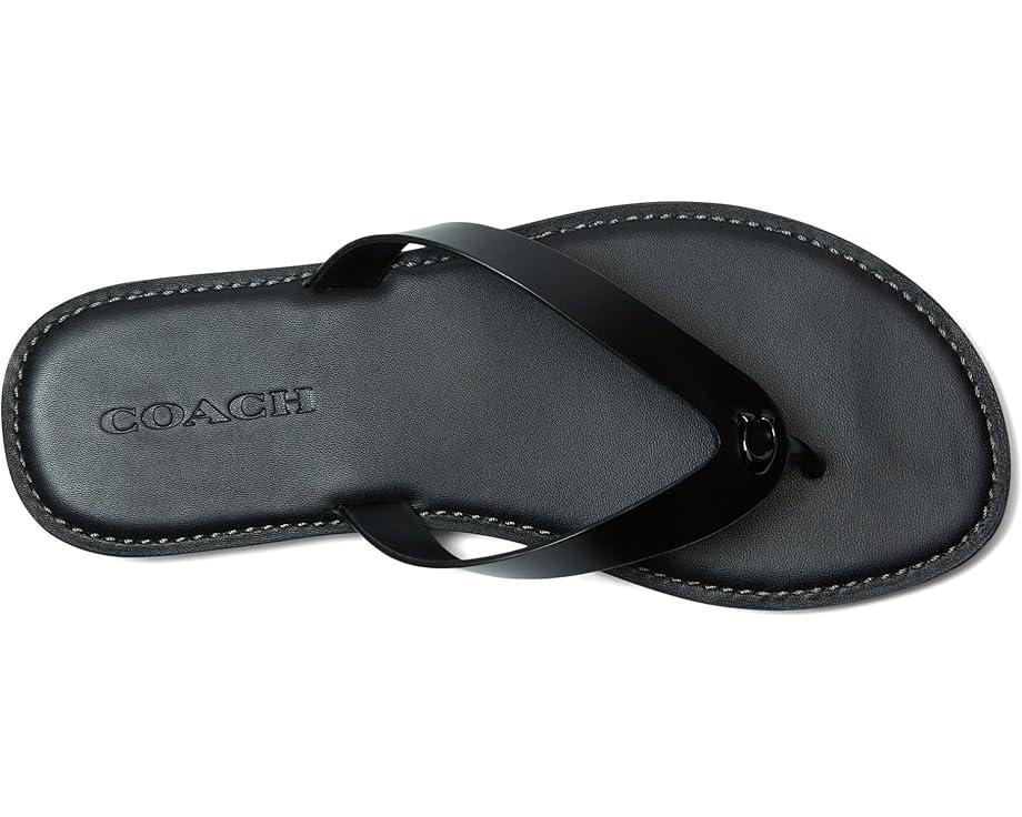 Spade Flower Smooth Leather Flip-Flop Product Image