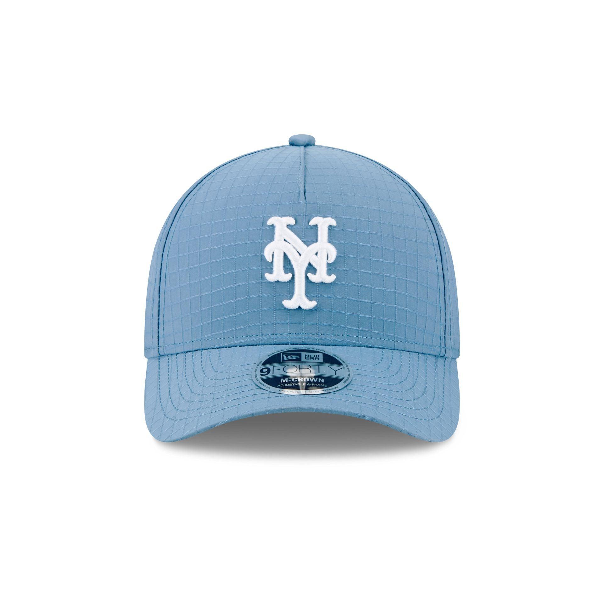 New York Mets Blue Ripstop 9FORTY M-Crown A-Frame Snapback Hat Male Product Image