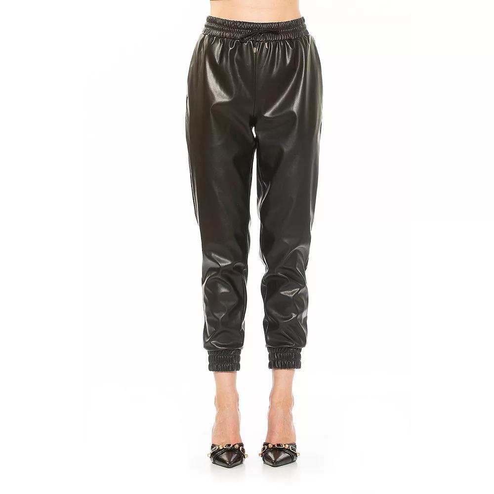 Women's ALEXIA ADMOR Axel Jogger Pants, Size: XL, Black Product Image