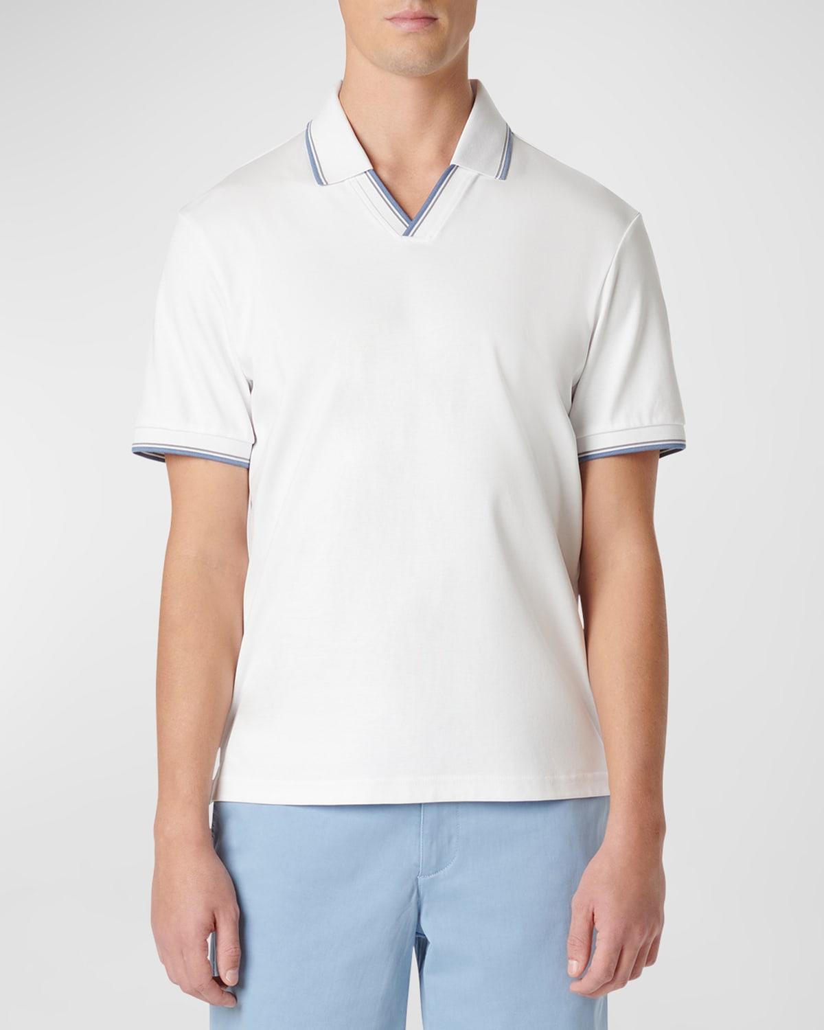 Men's Polo Shirt with Johnny Collar Product Image